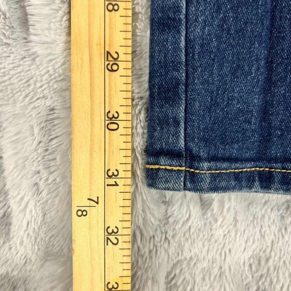 H&M Jeans Women 29/32 Low Rise Skinny Blue Denim Stretch Mid Wash Y2K 30"x31" - Picture 7 of 8